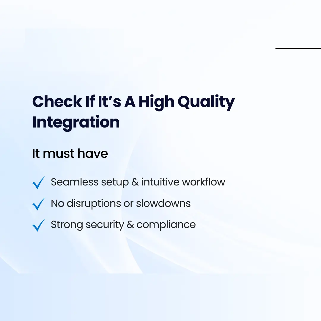 High Quality Integration