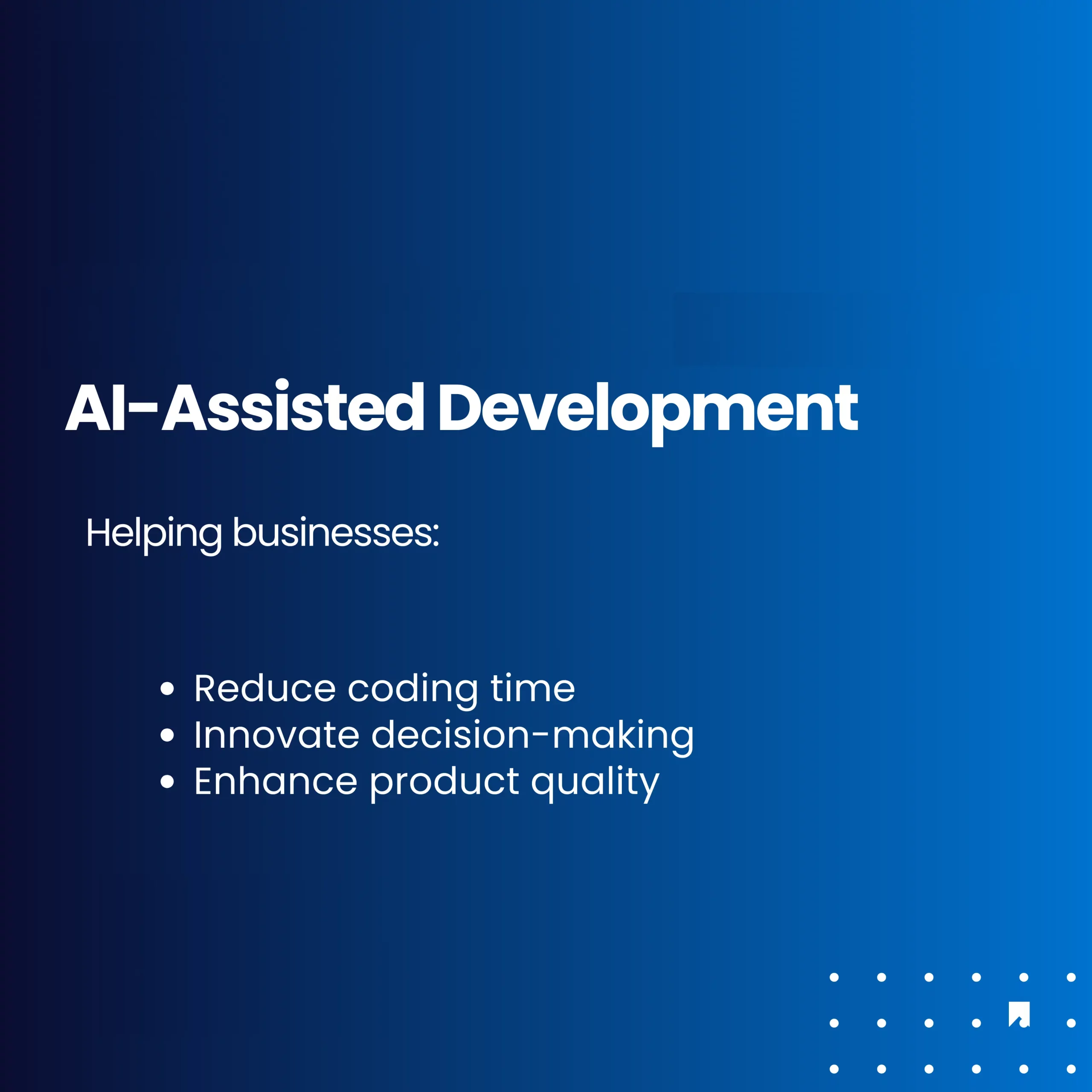 Application development with AI